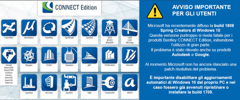 Bentley CONNECT Win10 1808