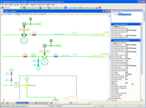 Figura 3- OpenPlant Modeler, courtesy Bentley Systems