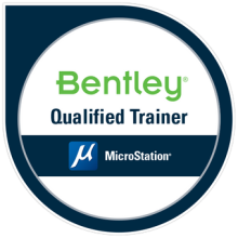 Bentley_Systems_Trainer qualificato Badge Bentley MicroStation qualified trainer